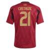 Maillot de Supporter Belgique Castagne 21 Domicile Euro 2024 Pour Enfant